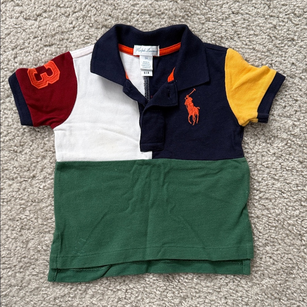 Ralph Lauren Baby Polo with Multicolor Design